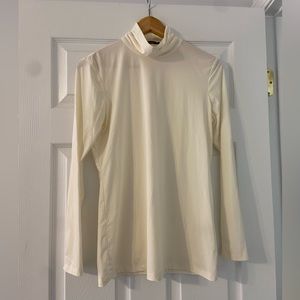J. McLaughlin Long Sleeve White Top (Size small)